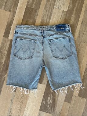 MOTHER Superior The Trickster Short Fray Denim Jean Shorts